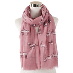 Ladies' Running Horse Print Scarf Shawl