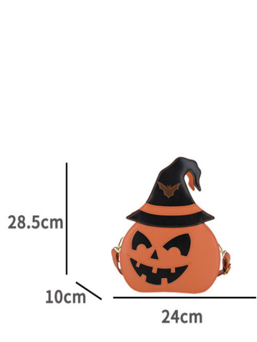 Halloween Cute Pumpkin Grimace Crossbody Bag