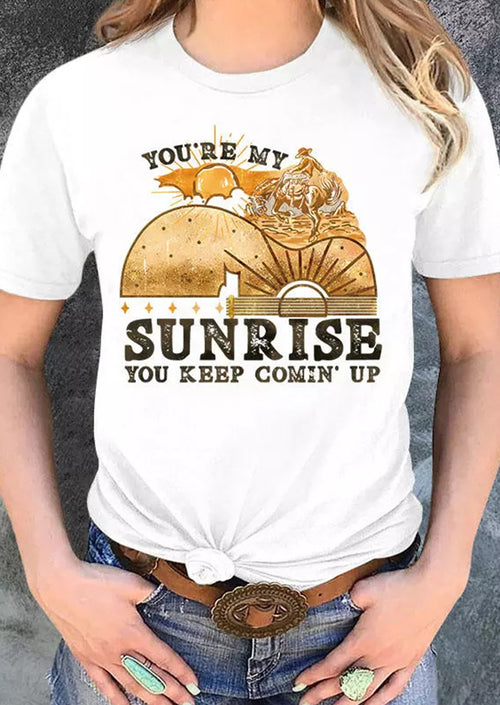 You're My Sunrise Women's White T-Shirt