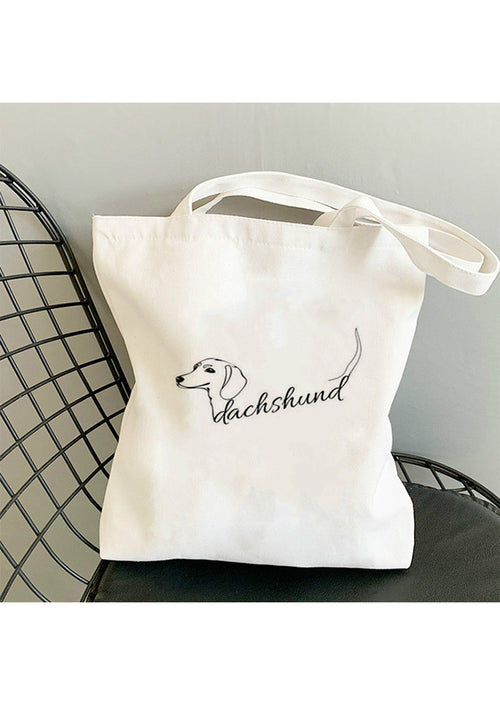 Fun Dachshund Canvas Bag