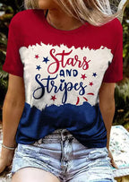 Stars & Stripes Printed T-shirt