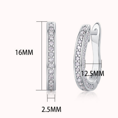 18K White Gold 96-Round Diamond Earrings