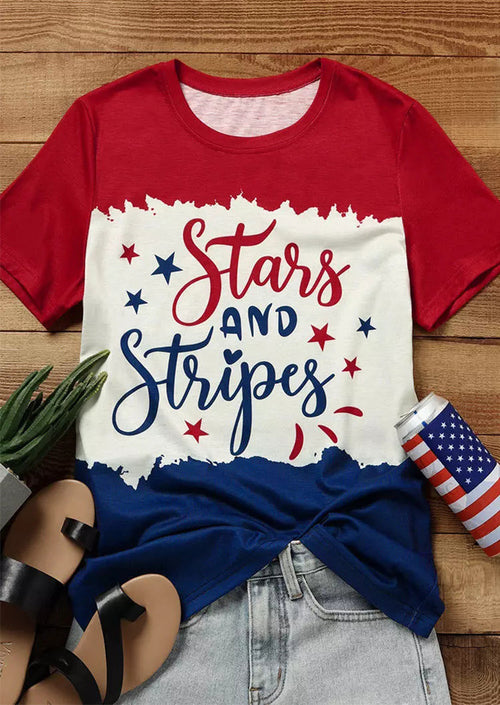 Stars & Stripes Printed T-shirt