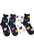 New Personality Big Face Cat Pure Cotton Socks