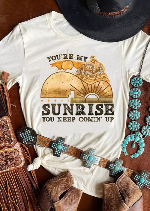 You're My Sunrise Women's White T-Shirt