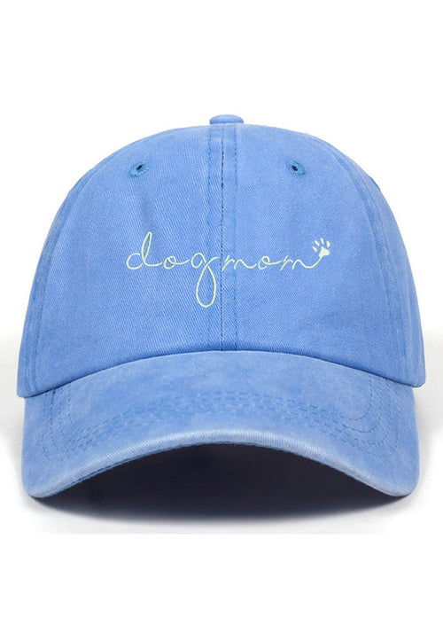 Dog Mom Embroidered Baseball Cap Cotton Cap