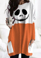 Women's Ghostface Halloween Long Sleeve Top