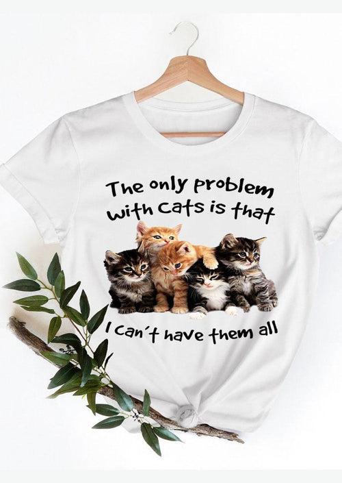 Cute Kittens White T-Shirt