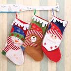 Santa Claus & Snowman & Bear Christmas Gift Socks