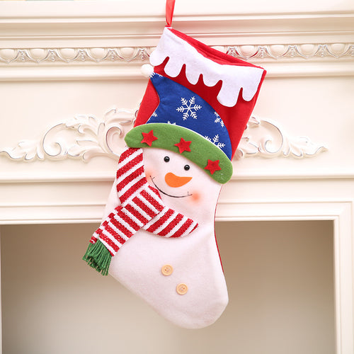 Santa Claus & Snowman & Bear Christmas Gift Socks