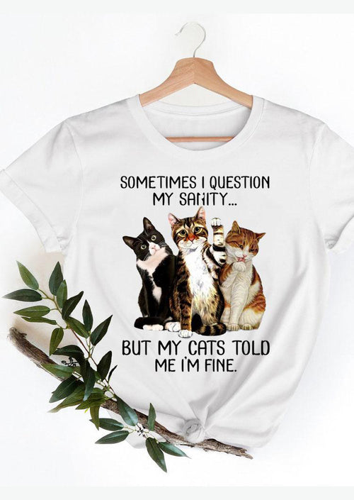 Cute Kittens White T-Shirt