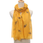 Ladies' Bee Printed Warm Scarf Shawl