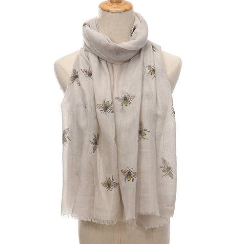 Ladies' Bee Printed Warm Scarf Shawl