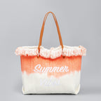 Summer Vibes Embroidered Tote Bag