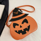 Halloween Cute Pumpkin Grimace Crossbody Bag