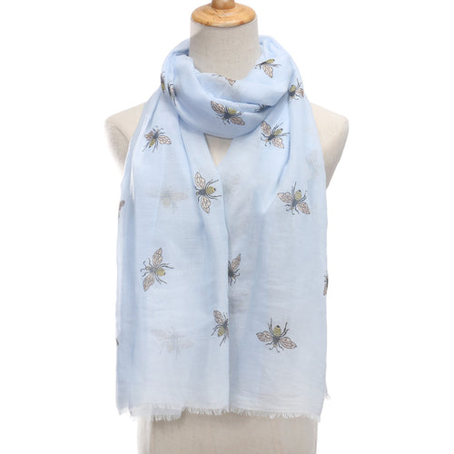 Ladies' Bee Printed Warm Scarf Shawl