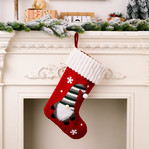 Christmas Forest Elf Short Plush Gift Socks