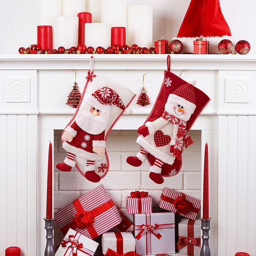 Santa Claus Snowman Christmas Gift Socks