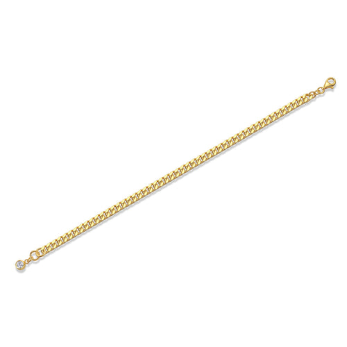 18K Gold Plated 4mm Moissanite Bracelet