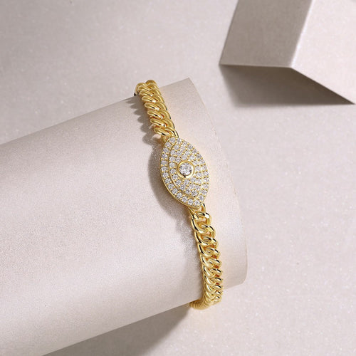 18K Gold Plated Moissanite Bracelet