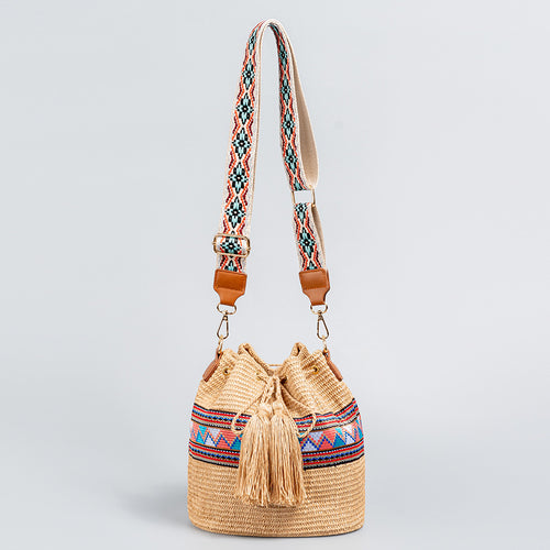 Ethnic Style Tassel Woven Bag