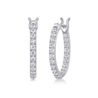 18K White Gold 44 Round Diamond Earrings