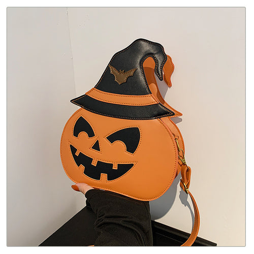 Halloween Cute Pumpkin Grimace Crossbody Bag