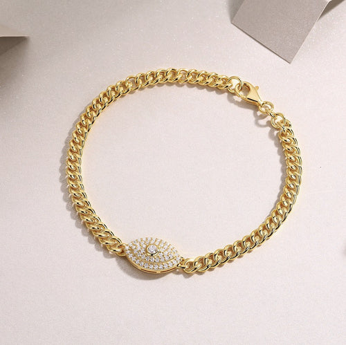 18K Gold Plated Moissanite Bracelet