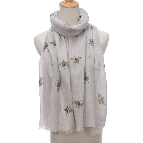 Ladies' Bee Printed Warm Scarf Shawl