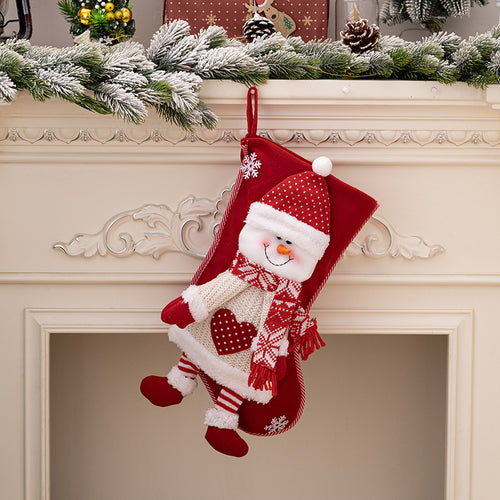 Santa Claus Snowman Christmas Gift Socks