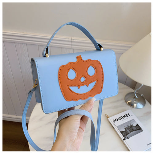 Halloween Pumpkin Grimace Crossbody Bag