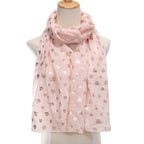 Ladies' Heart-Shaped Printed Scarf Shawl