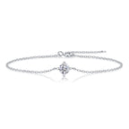 18K White Gold 0.5 Carat Moissanite Bracelet