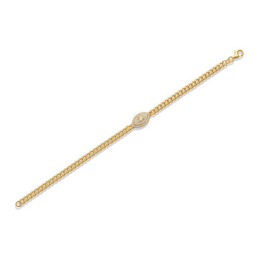 18K Gold Plated Moissanite Bracelet