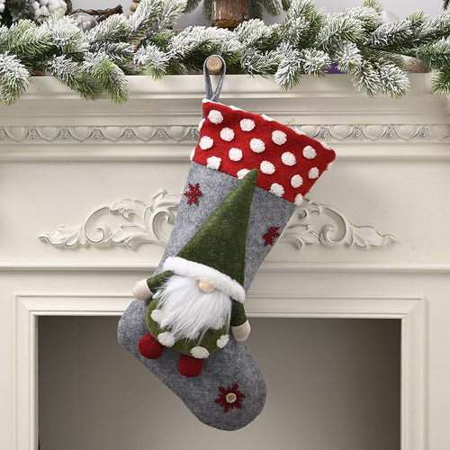 Christmas Forest Elf Lamb Wool Gift Socks