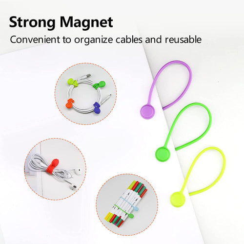 Silicone Cord Winder Magnetic Cable Clips (10 PCS)