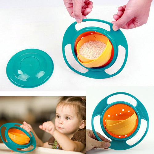 Spill-Resistant Gyro Bowl For Kids