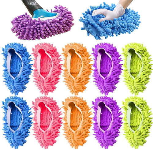 5-Pairs Mop Slippers Shoes for Floor Cleaning