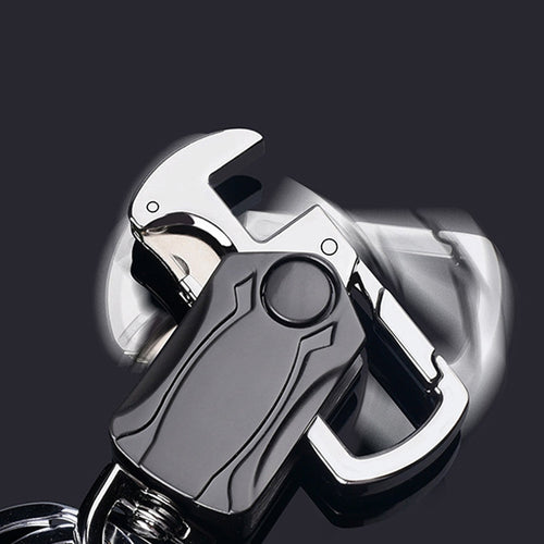 Multifunctional Car Keychain 360 Degree Bearing Rotating Bottle Opener