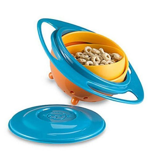 Spill-Resistant Gyro Bowl For Kids