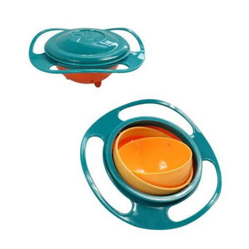 Spill-Resistant Gyro Bowl For Kids