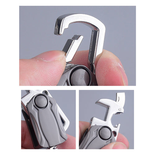 Multifunctional Car Keychain 360 Degree Bearing Rotating Bottle Opener